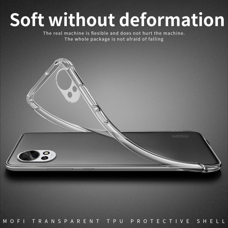 For Huawei nova 12 MOFI Ming Series Ultra-thin TPU Phone Case(Transparent)