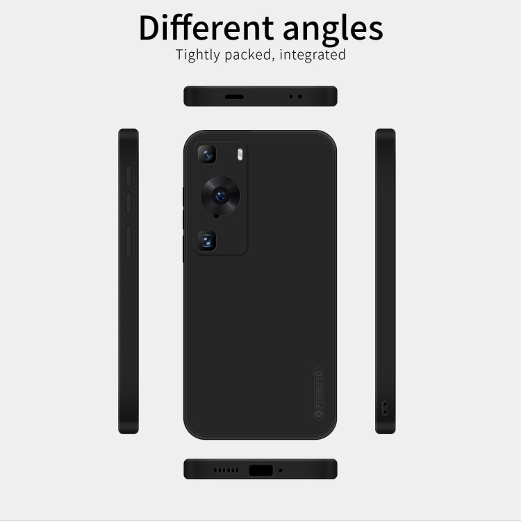 For Huawei P60 / P60 Pro PINWUYO Sense Series Liquid Silicone TPU Phone Case(Black)