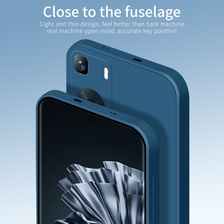 For Huawei P60 / P60 Pro PINWUYO Sense Series Liquid Silicone TPU Phone Case(Blue)