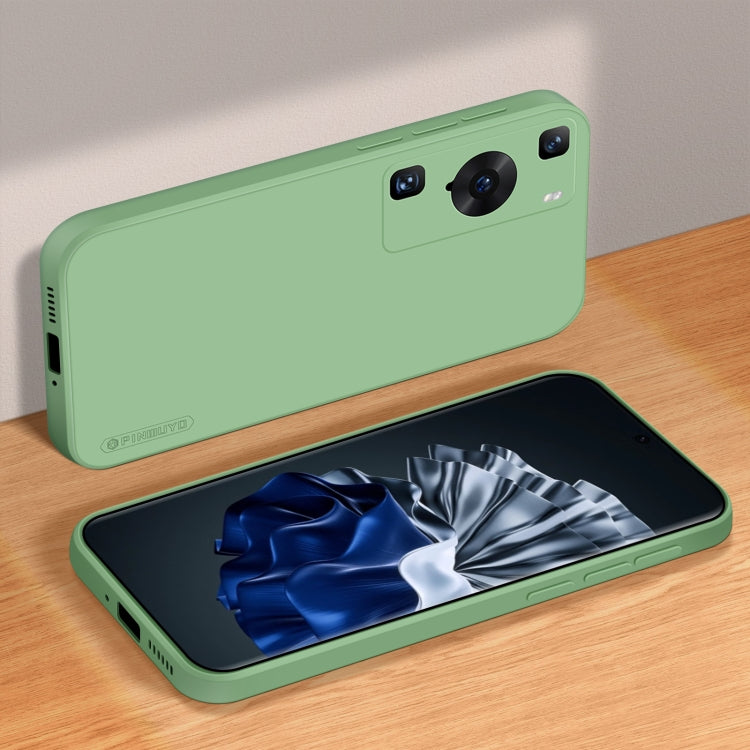 For Huawei P60 / P60 Pro PINWUYO Sense Series Liquid Silicone TPU Phone Case(Green)