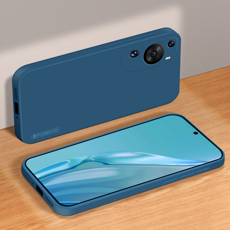 For Huawei P60 Art PINWUYO Sense Series Liquid Silicone TPU Phone Case(Blue)