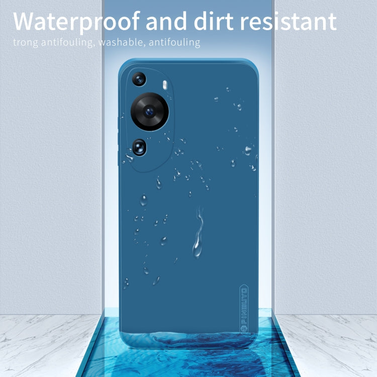 For Huawei P60 Art PINWUYO Sense Series Liquid Silicone TPU Phone Case(Blue)