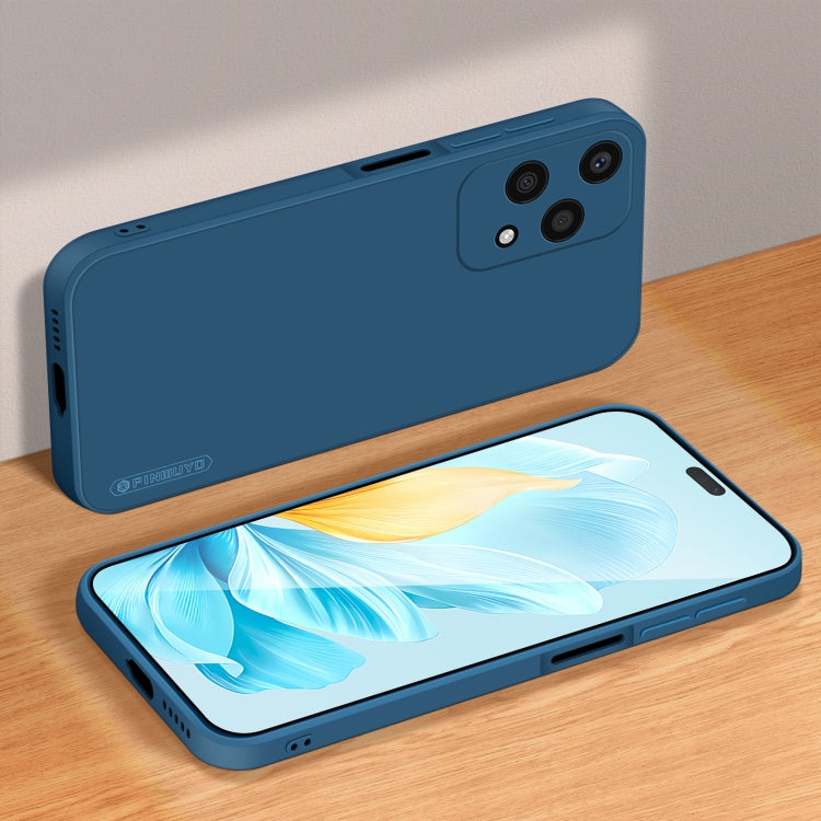 For Honor 200 Lite Global PINWUYO Sense Series Liquid Silicone TPU Phone Case(Blue)