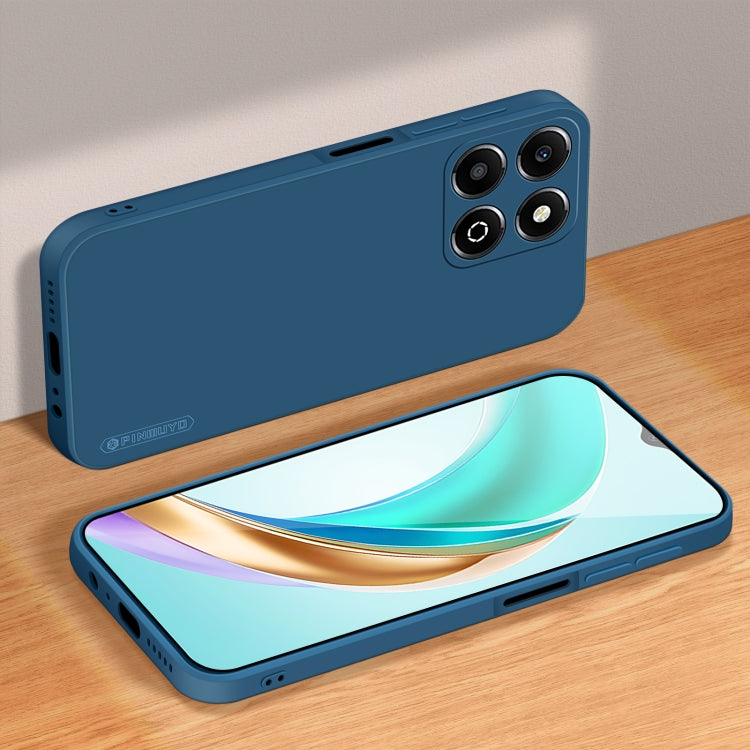 For Honor X6b PINWUYO Sense Series Liquid Silicone TPU Phone Case(Blue)