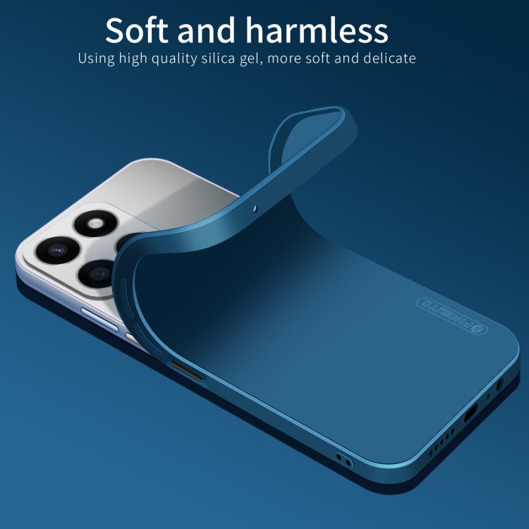 For Honor X6b PINWUYO Sense Series Liquid Silicone TPU Phone Case(Blue)