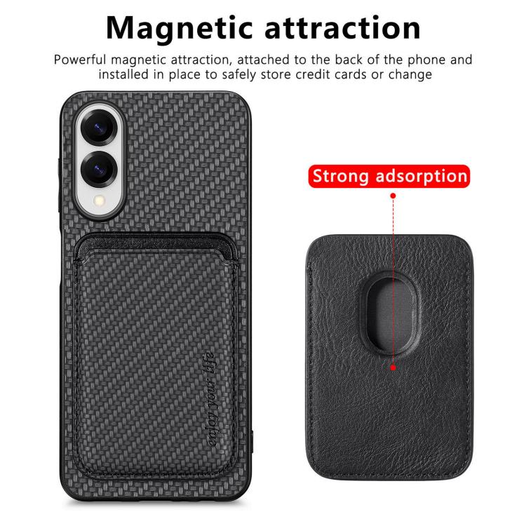Carbon Fiber Leather Card Magsafe Phone Case, For iPhone 17e / 16e, For iPhone 17 Pro Max, For iPhone 17 Pro, For iPhone 17