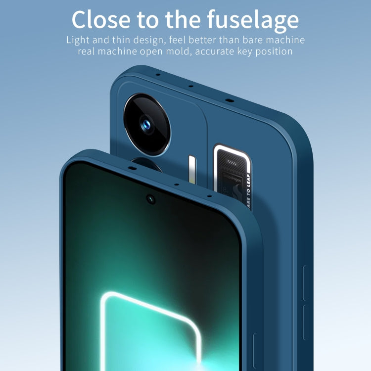 For Realme GT Neo5 PINWUYO Sense Series Liquid Silicone TPU Phone Case(Blue)