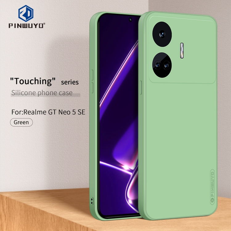 For Realme GT Neo5 SE PINWUYO Sense Series Liquid Silicone TPU Phone Case(Green)