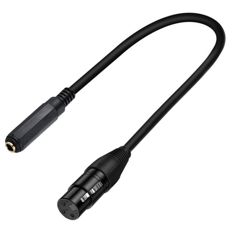 6.35mm Female to XLR Female JUNSUNMAY Speaker Audio Amplifier Connection Cable, Length: 50cm