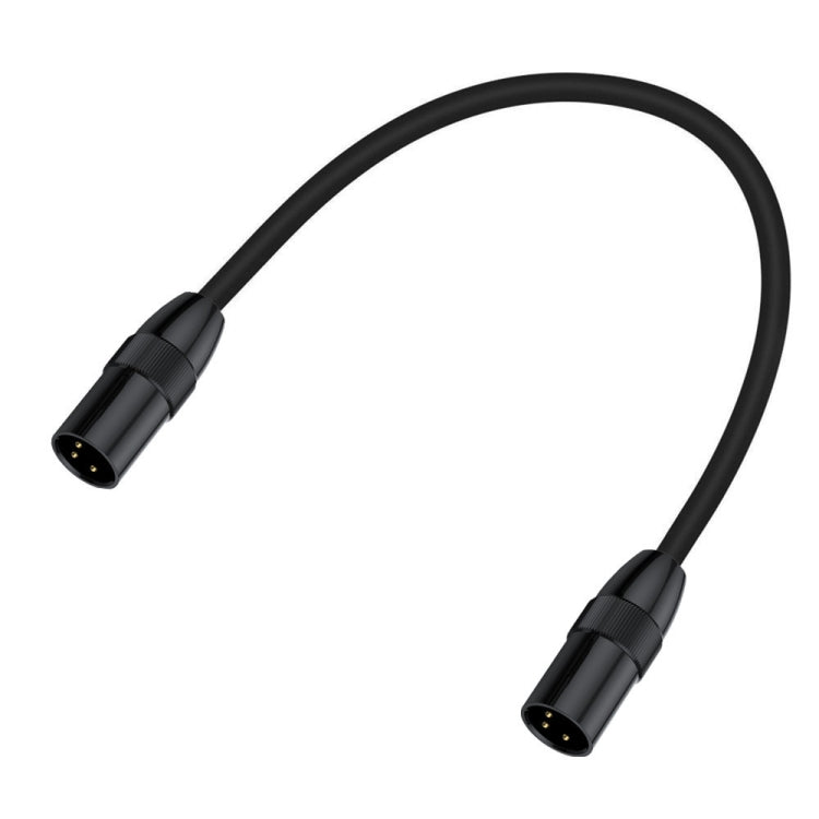 JUNSUNMAY XLR Male to Male Mic Cord 3 Pin Audio Cable Balanced Shielded Cable, Length:1m