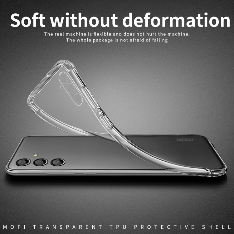 For Samsung Galaxy M55 MOFI Ming Series Ultra-thin TPU Phone Case(Transparent)