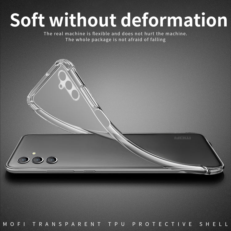 For Samsung Galaxy M35 MOFI Ming Series Ultra-thin TPU Phone Case(Transparent)