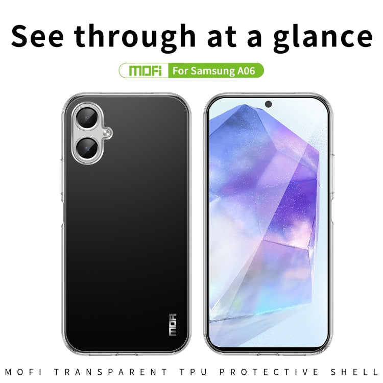 For Samsung Galaxy A06 4G MOFI Ming Series Ultra-thin TPU Phone Case(Transparent)