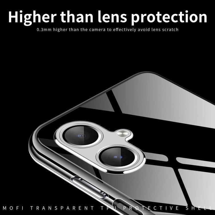 For Samsung Galaxy A06 4G MOFI Ming Series Ultra-thin TPU Phone Case(Transparent)
