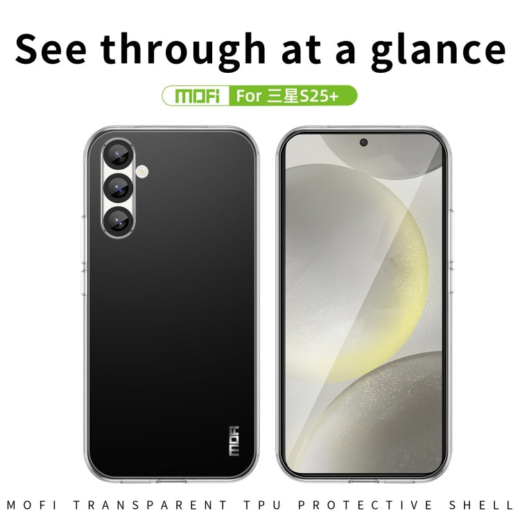 For Samsung Galaxy S25+ 5G MOFI Ming Series Ultra-thin TPU Phone Case(Transparent)