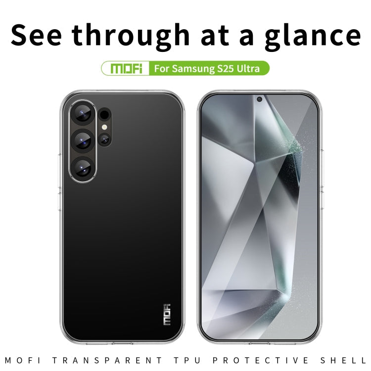 For Samsung Galaxy S25 Ultra 5G MOFI Ming Series Ultra-thin TPU Phone Case(Transparent)