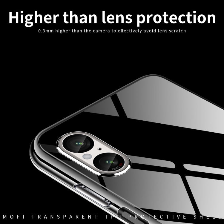 For Sony Xperia 10 VI MOFI Ming Series Ultra-thin TPU Phone Case(Transparent)