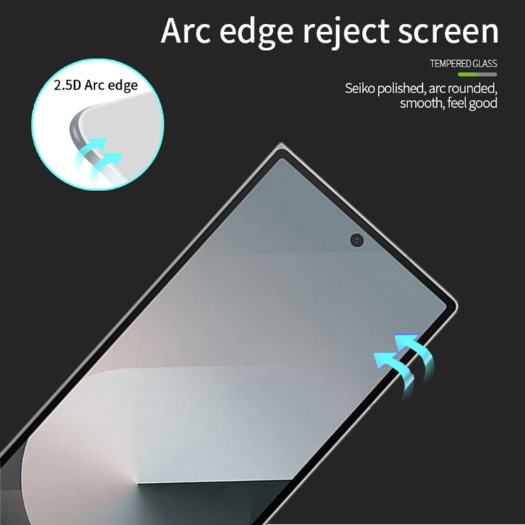 For Samsung Galaxy Z Fold6 MOFI 9H 2.5D Full Screen Tempered Glass Film(Black)