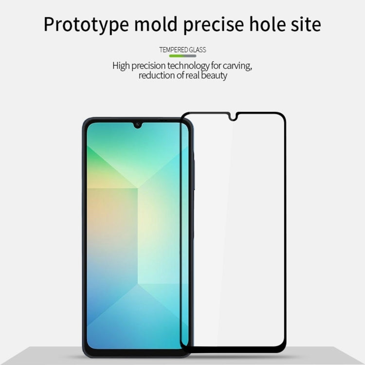 For Samsung Galaxy A06 4G MOFI 9H 2.5D Full Screen Tempered Glass Film(Black)