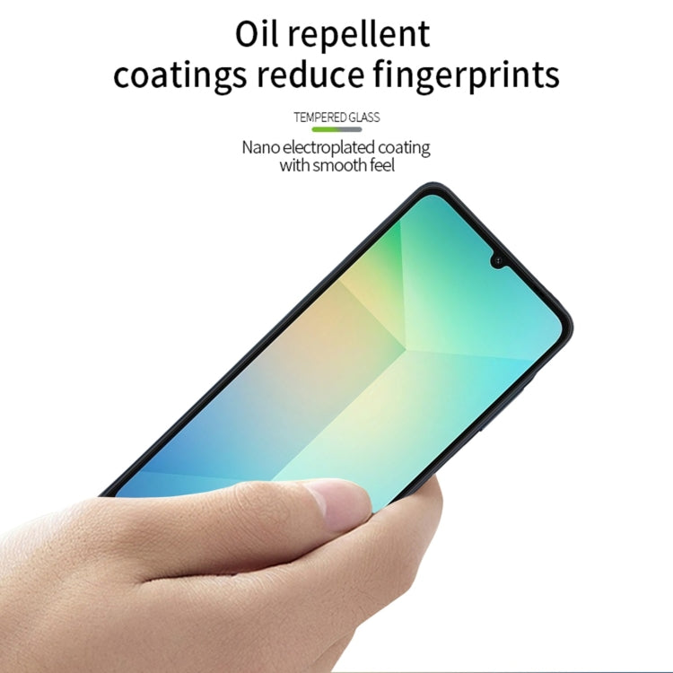 For Samsung Galaxy A06 4G MOFI 9H 2.5D Full Screen Tempered Glass Film(Black)
