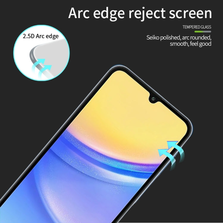 ForSamsung Galaxy A16 5G MOFI 9H 2.5D Full Screen Tempered Glass Film(Black)