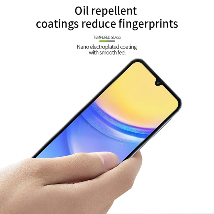 ForSamsung Galaxy A16 5G MOFI 9H 2.5D Full Screen Tempered Glass Film(Black)