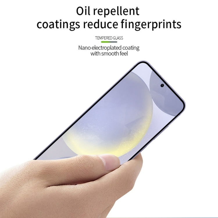 For Samsung Galaxy S25+ 5G MOFI 9H 2.5D Full Screen Tempered Glass Film(Black)