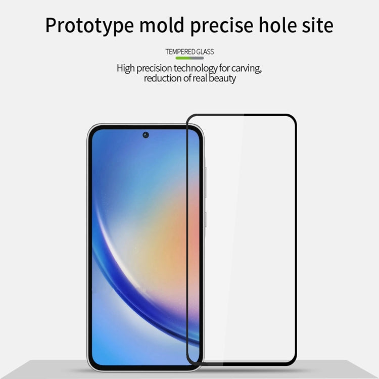 For Galaxy A35 / A55 PINWUYO 9H 2.5D Full Screen Tempered Glass Film(Black)