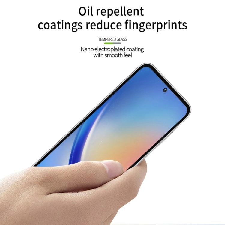 For Galaxy A35 / A55 PINWUYO 9H 2.5D Full Screen Tempered Glass Film(Black)