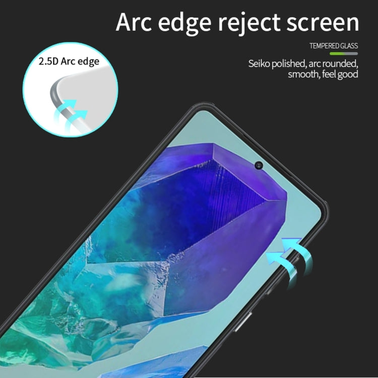 For Samsung Galaxy M55 PINWUYO 9H 2.5D Full Screen Tempered Glass Film(Black)