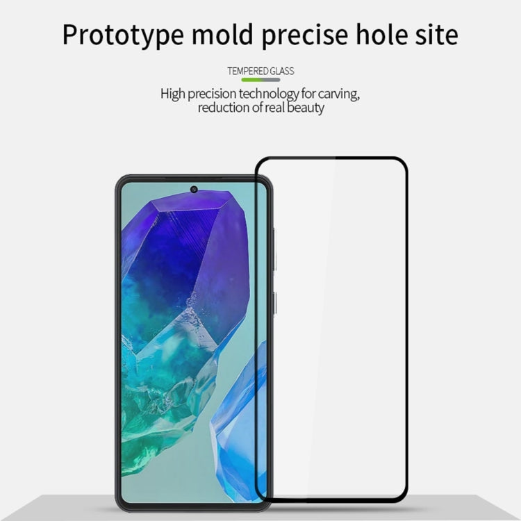 For Samsung Galaxy M55 PINWUYO 9H 2.5D Full Screen Tempered Glass Film(Black)