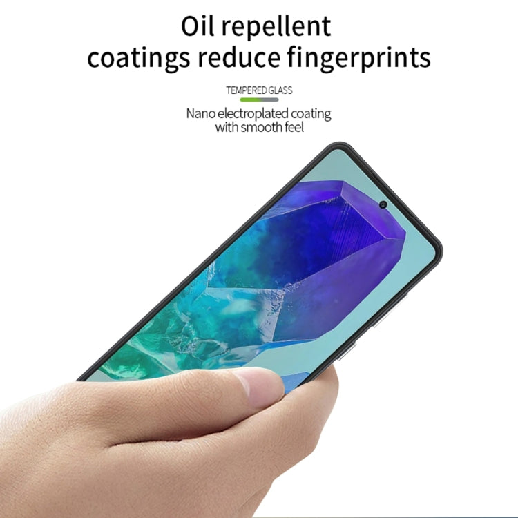 For Samsung Galaxy M55 PINWUYO 9H 2.5D Full Screen Tempered Glass Film(Black)