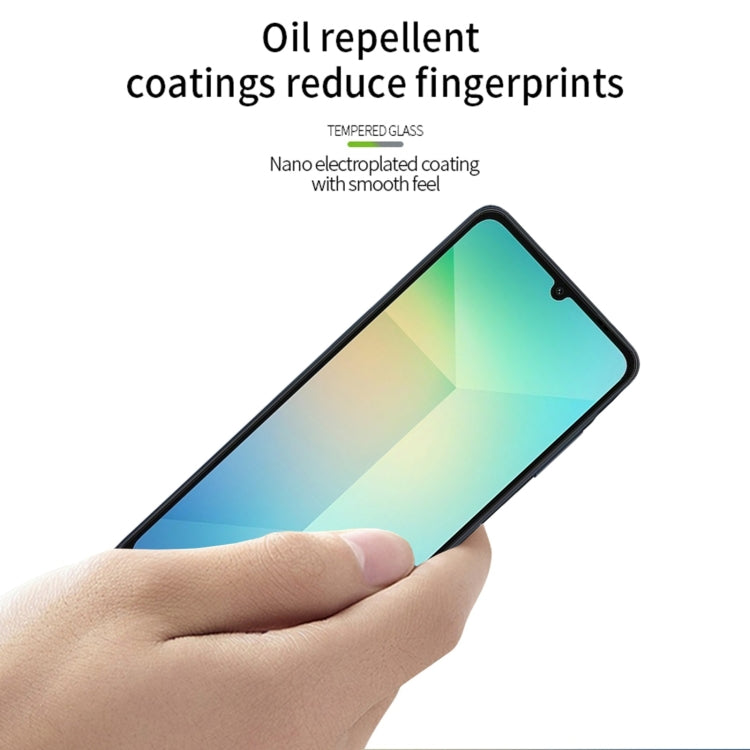 For Samsung Galaxy A06 PINWUYO 9H 2.5D Full Screen Tempered Glass Film(Black)
