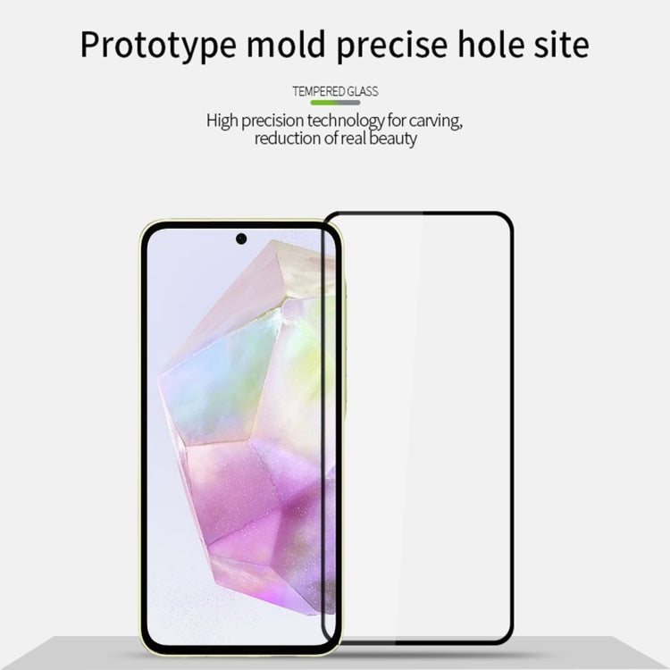 For Samsung Galaxy A36 / A56 PINWUYO 9H 2.5D Full Screen Tempered Glass Film(Black)