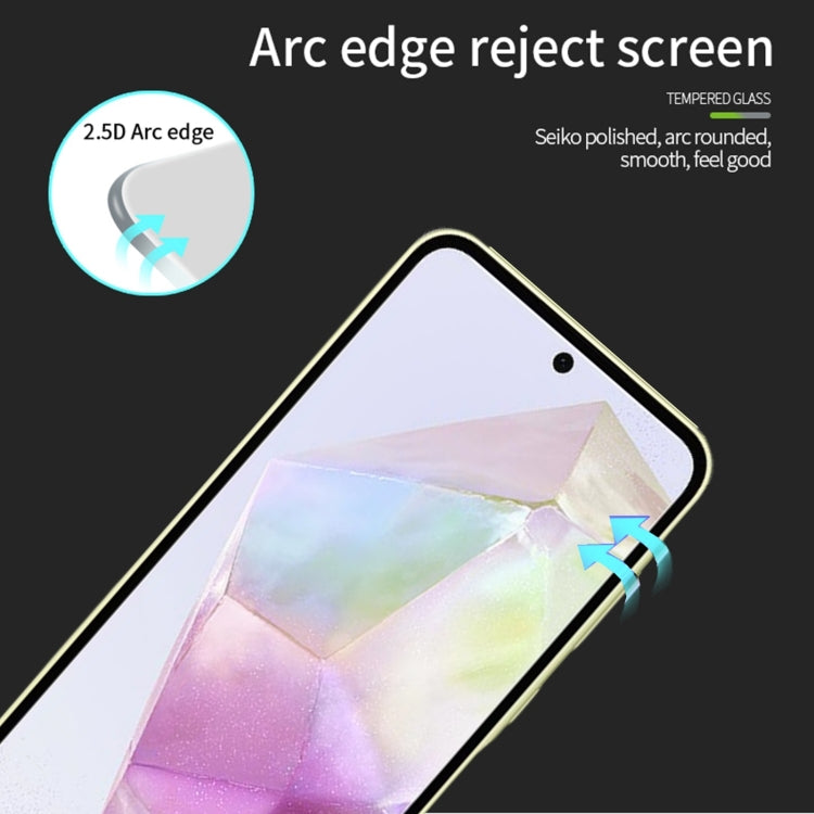 For Samsung Galaxy A36 / A56 PINWUYO 9H 2.5D Full Screen Tempered Glass Film(Black)