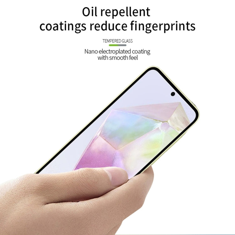 For Samsung Galaxy A36 / A56 PINWUYO 9H 2.5D Full Screen Tempered Glass Film(Black)