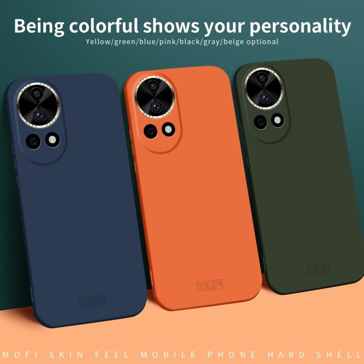 For Huawei nova 12 Pro / 12 Ultra MOFI Qin Series Skin Feel All-inclusive PC Phone Case(Beige)