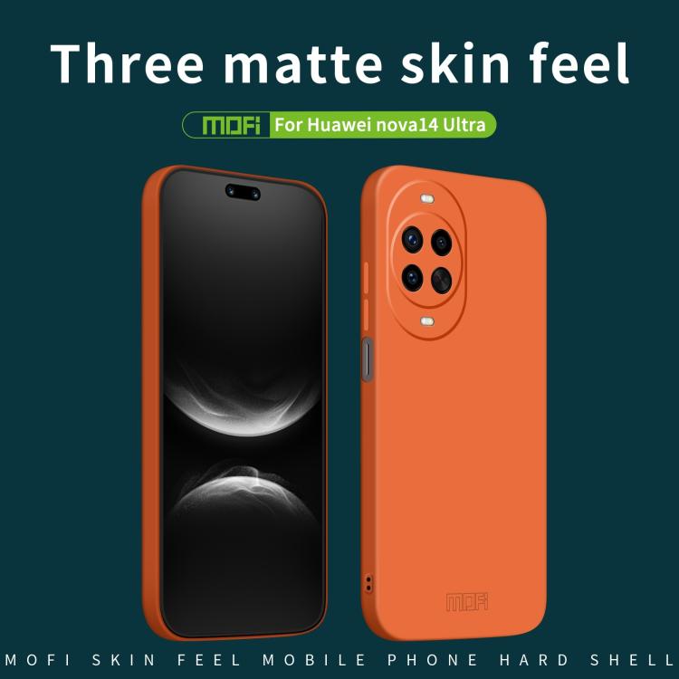 For Huawei nova 14 Ultra MOFI Qin Series Skin Feel All-inclusive PC Phone Case(Gray)
