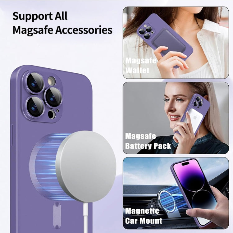 For iPhone 16 Pro Max ENKAY MagSafe Matte TPU Phone Case with Lens Film(Pink)