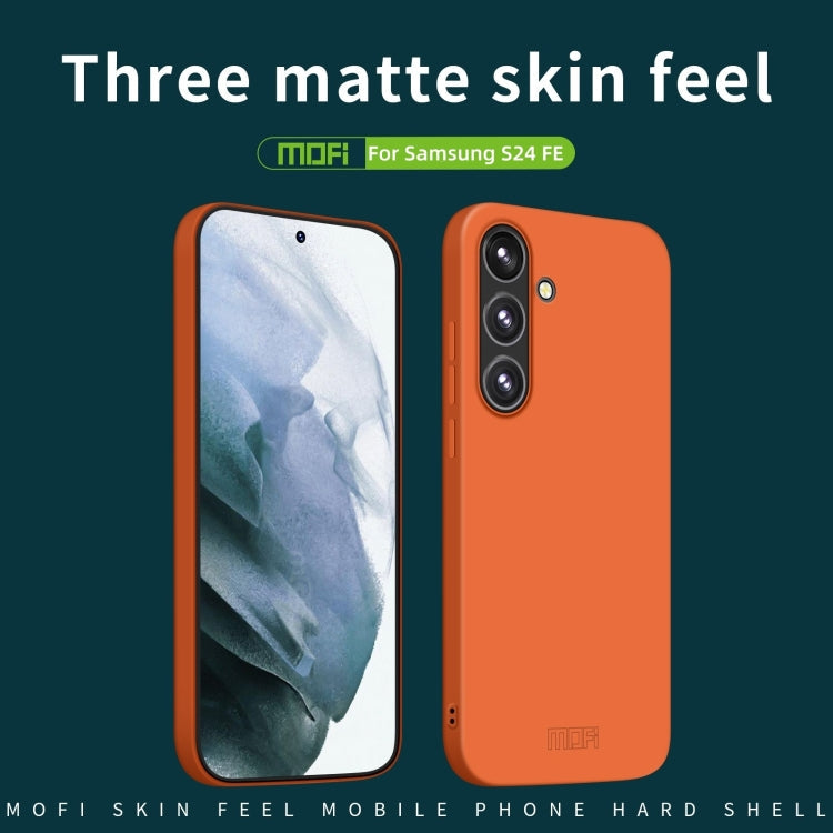 For Samsung Galaxy S24 FE 5G MOFI Qin Series Skin Feel All-inclusive PC Phone Case(Gray)
