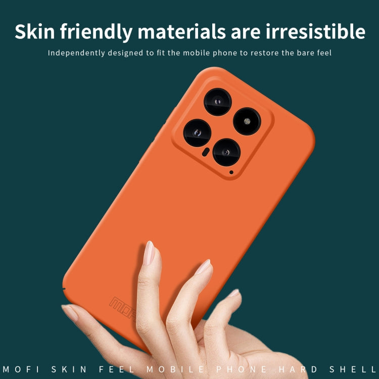 For Xiaomi 14 MOFI Qin Series Skin Feel All-inclusive PC Phone Case(Black)