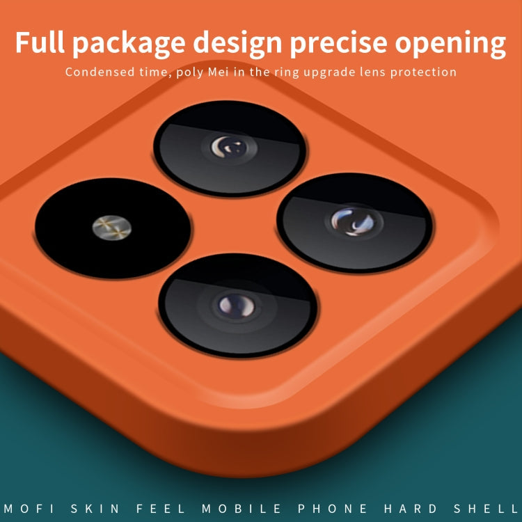 For Xiaomi 14 Pro MOFI Qin Series Skin Feel All-inclusive PC Phone Case(Gray)