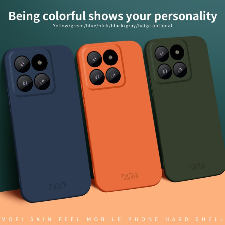 For Xiaomi 14 Pro MOFI Qin Series Skin Feel All-inclusive PC Phone Case(Green)