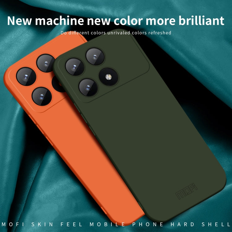 For Xiaomi Redmi K70E MOFI Qin Series Skin Feel All-inclusive PC Phone Case(Beige)