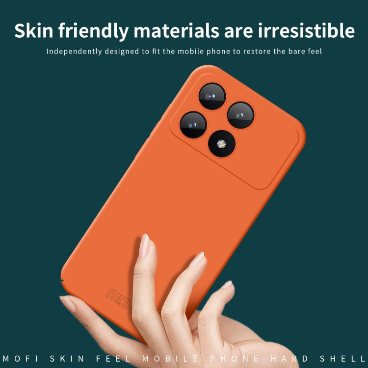 For Xiaomi Redmi K70E MOFI Qin Series Skin Feel All-inclusive PC Phone Case(Beige)