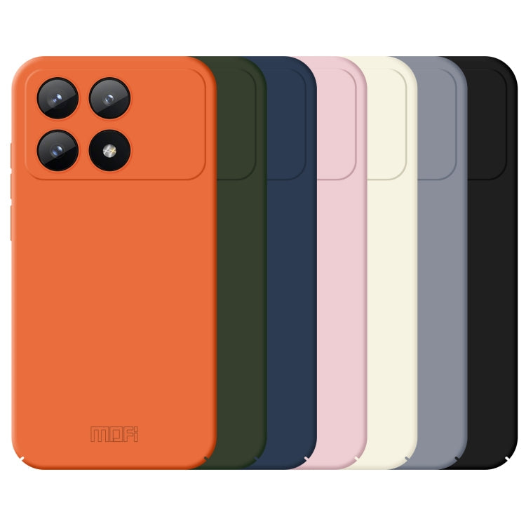 For Xiaomi Redmi K70E MOFI Qin Series Skin Feel All-inclusive PC Phone Case(Beige)