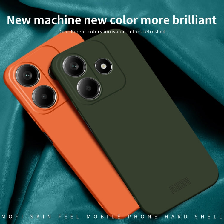For Xiaomi Redmi Note 14 5G MOFI Qin Series Skin Feel All-inclusive PC Phone Case(Gray)