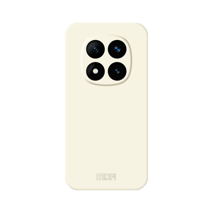 For Xiaomi Redmi Note 14 Pro 5G MOFI Qin Series Skin Feel All-inclusive PC Phone Case(Beige)