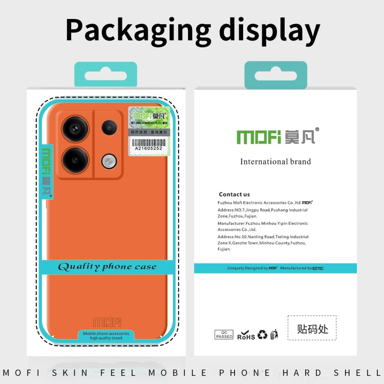 For Xiaomi 14 Pro MOFI Qin Series Skin Feel All-inclusive PC Phone Case(Orange)