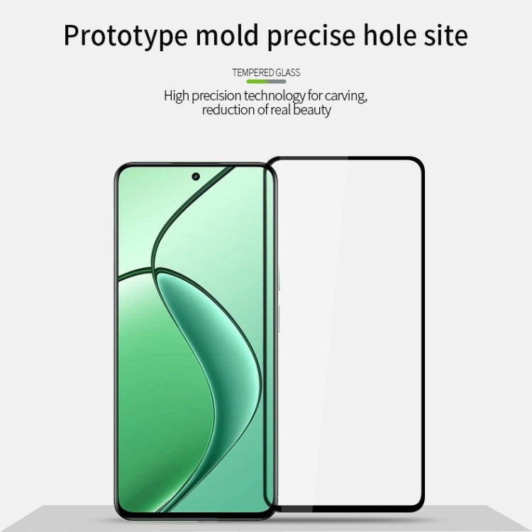 For OPPO A1s 5G MOFI 9H 2.5D Full Screen Tempered Glass Film(Black)